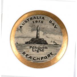 Australia Day Badge - Beachport 1918