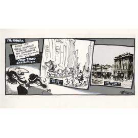 Cartoon - "Year 2000 exhibition"
