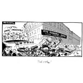 Cartoon - 1972 economic model