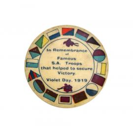 Violet Day Badge – In Remembrance, 1919