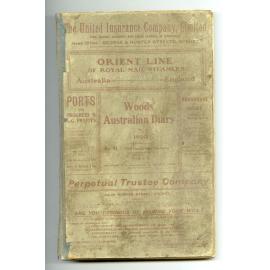 Log Book of Captain Jack Sheridan 1920