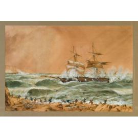 Painting - wreck of the  Star of Greece