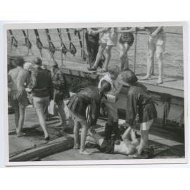 Passat crew, crossing the line