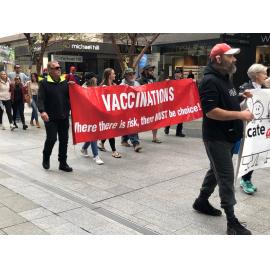 Anti vaccination protest