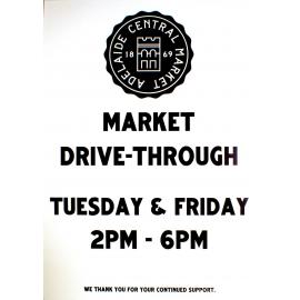 Sign, Central Market Drive Through