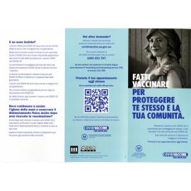 Covid-19 vaccination brochure, Italian
