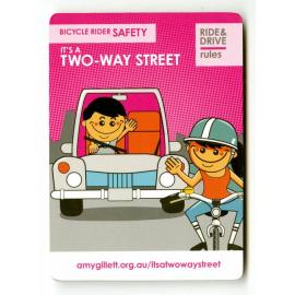 Bicycle rider safety booklet