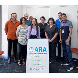 ARA pop-up vaccination clinic team