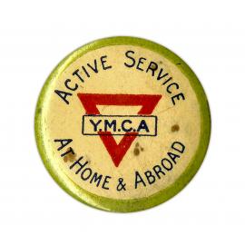 Y.M.C.A. Active Service At Home & Abroad Badge