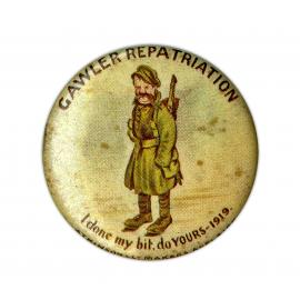 Gawler Repatriation 1919 Badge