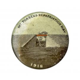 Mt. Torrens Repatriation Day 1918 Badge