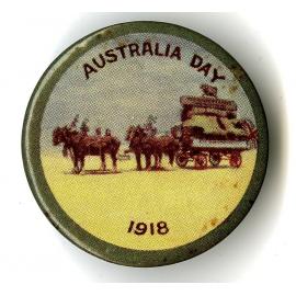 Australia Day 1918 Badge