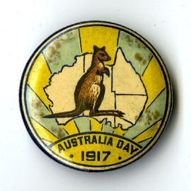 Australia Day 1917 Badge