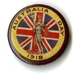 Australia Day 1918 Badge