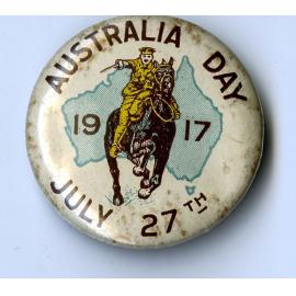 Australia Day 1917 Badge