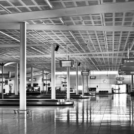 Lonely baggage handler 