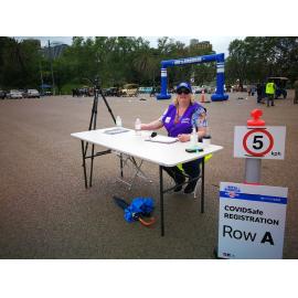 COVID Marshal at Bay to Birdwood 2020
